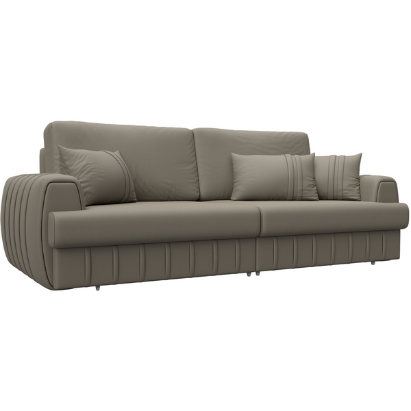 

Диван прямой Лига-057 НПБ (ЛДСП,Брус,Фанера/Пластик/Экокожа/Бежевый) Лига Диванов 130024, Лига-057 130024