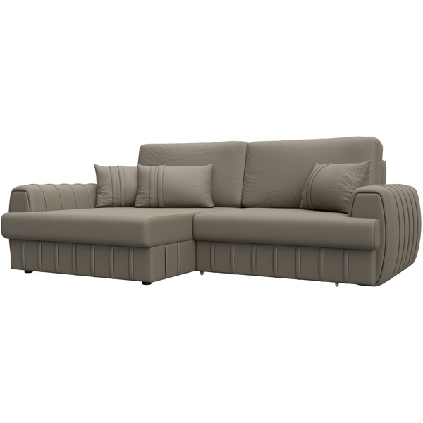 

Диван угловой Лига-057 НПБ угол левый (ЛДСП,Брус,Фанера/Пластик/Экокожа/Бежевый) Лига Диванов 130032L, Лига-057 130032L