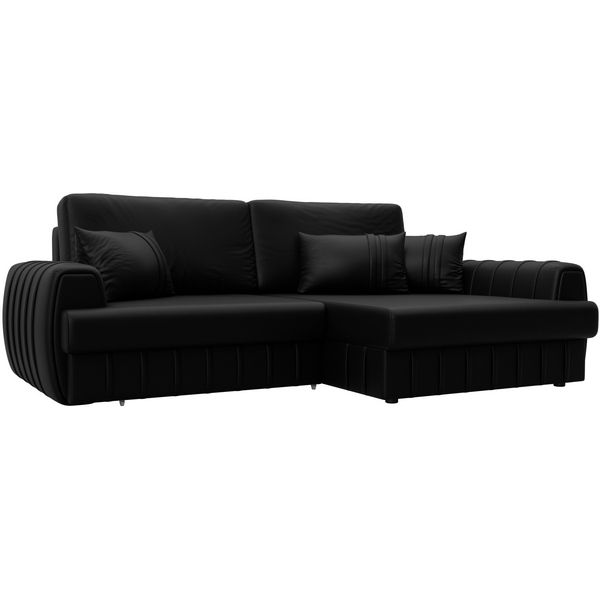 

Диван угловой Лига-057 НПБ угол правый (ЛДСП,Брус,Фанера/Пластик/Экокожа/Черный) Лига Диванов 130034, Лига-057 130034