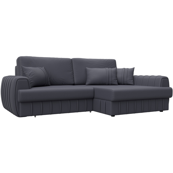 

Диван угловой Лига-057 НПБ угол правый (ЛДСП,Брус,Фанера/Пластик/Экокожа/Серый) Лига Диванов 130035, Лига-057 130035