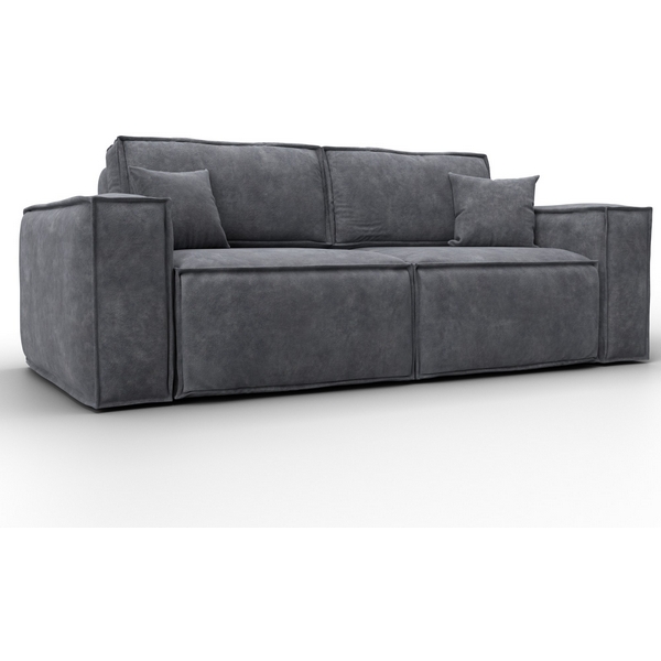 

Диван прямой Лига-081 НПБ (ДСП/Пластик/Велюр/Темно-серый) Лига Диванов 130113, Лига-081 130113