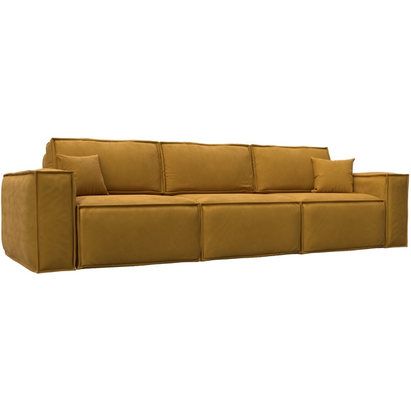 

Диван прямой Лига-081 НПБ Лонг (ДСП/Пластик/Велюр/Желтый) Лига Диванов 130137, Лига-081 130137