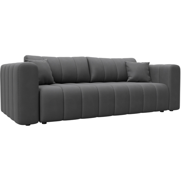 

Диван прямой Лига-062 НПБ (ДСП,Фанера,ХДФ/Пластик/Замша/Серый) Лига Диванов 130283, Лига-062 130283