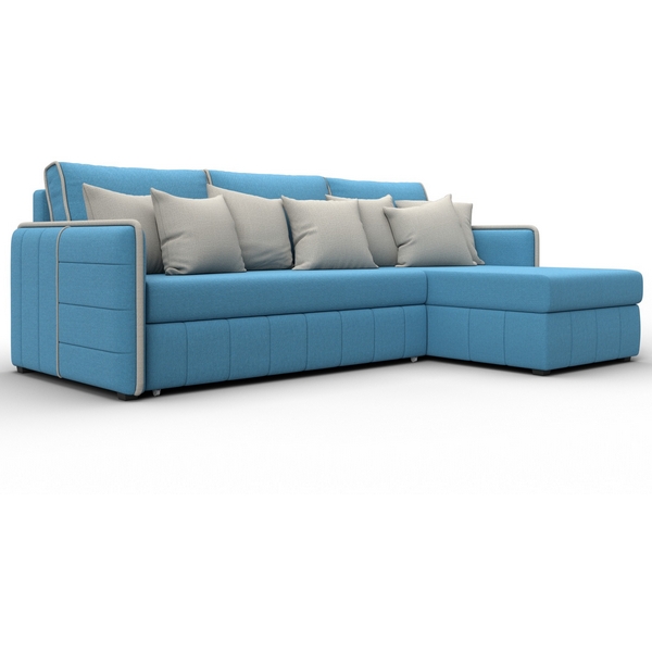 

Диван угловой Лига-078 угол универсальный (ДСП/Пластик/Рогожка/Голубой,Бежевый) Лига Диванов 130978, Лига-078 130978