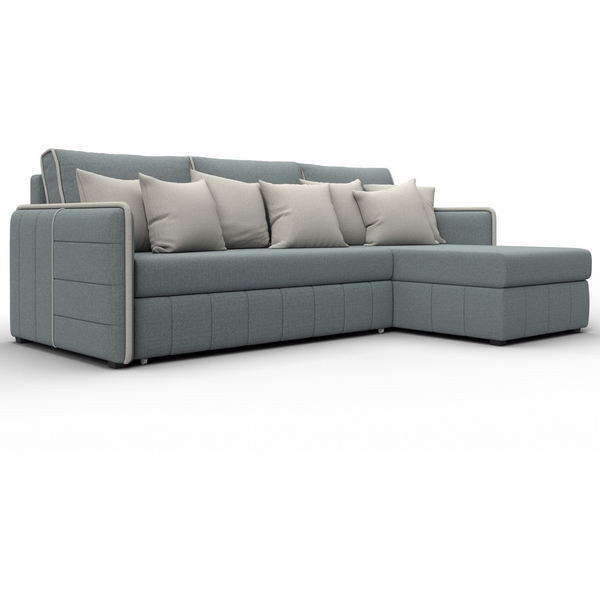 

Диван угловой Лига-078 угол универсальный (ДСП/Пластик/Рогожка/Серый,Бежевый) Лига Диванов 130981, Лига-078 130981