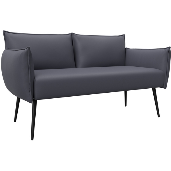 

Диван прямой Лига-083 (Фанера/Металл/Экокожа/Серый) Лига Диванов 131069, Лига-083 131069