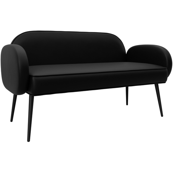 

Диван прямой Лига-086 (Фанера/Металл/Экокожа/Черный) Лига Диванов 131087, Лига-086 131087