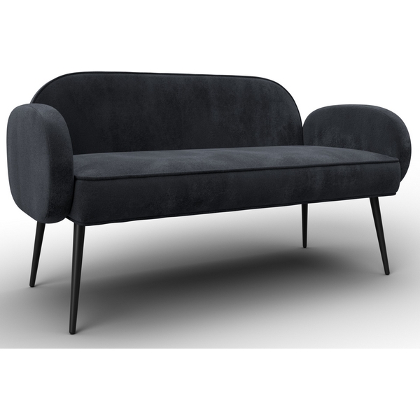 Изображение товара Диван Лига-086 прямой темно-серый велюр фанера металл комфорт