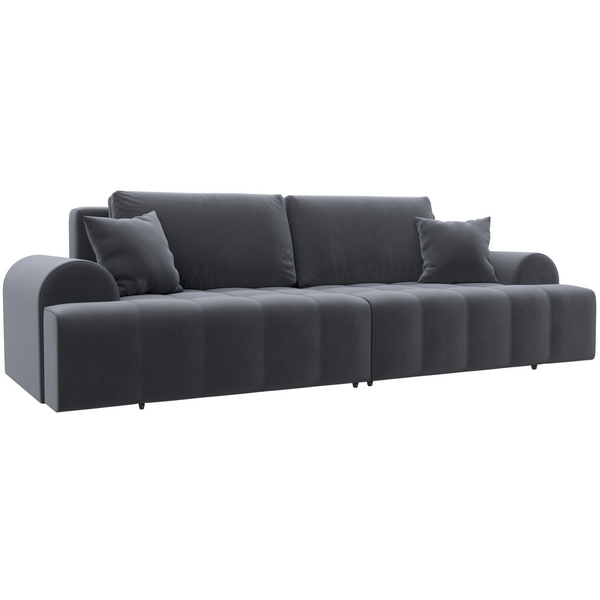 

Диван прямой Лига-080 (ДСП/Пластик/Велюр/Серый) Лига Диванов 131117, Лига-080 131117