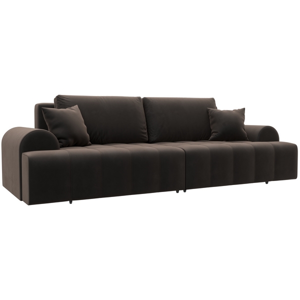 

Диван прямой Лига-080 (ДСП/Пластик/Велюр/Коричневый) Лига Диванов 131118, Лига-080 131118