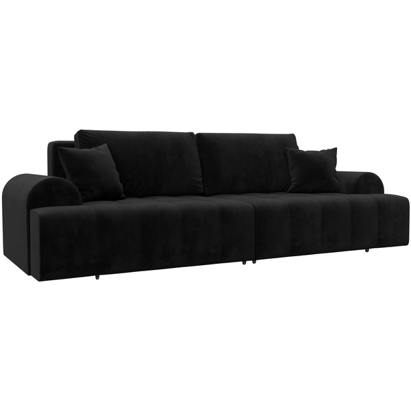 

Диван прямой Лига-080 (ДСП/Пластик/Велюр/Черный) Лига Диванов 131119, Лига-080 131119