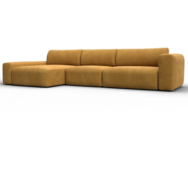 

Диван угловой Лига-066 НПБ Лонг угол левый (ЛДСП,Фанера,Брус,Велюр/Желтый) Лига Диванов 131216L, Лига-066 131216L