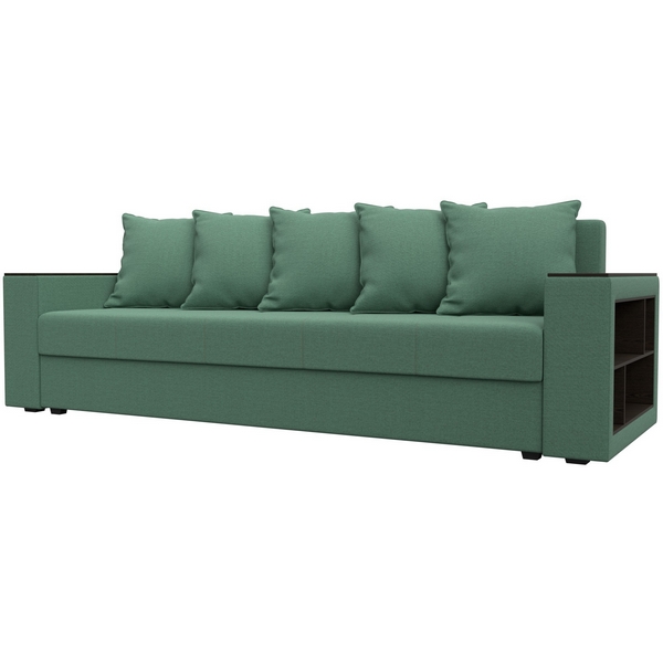 

Диван прямой Дубай Лайт полки справа (ДСП,ЛДСП/Пластик/Рогожка/Зеленый) Лига Диванов 132284, Дубай 132284