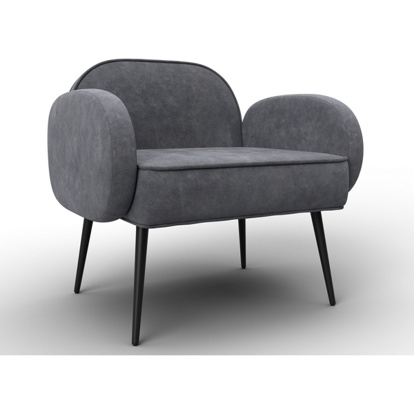 

Кресло Лига-086 (Фанера/Металл/Велюр/Темно-серый) Лига Диванов 132442, Лига-086 132442