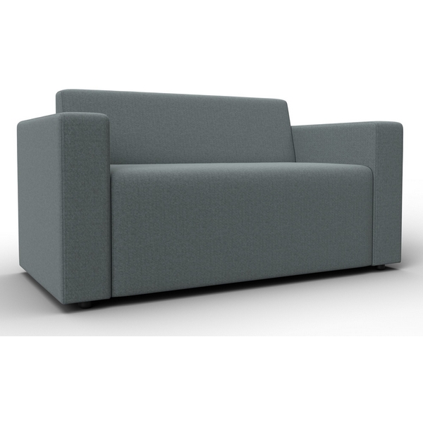 Изображение товара Диван Лига-093 прямой серый из ДСП фанеры и рогожки