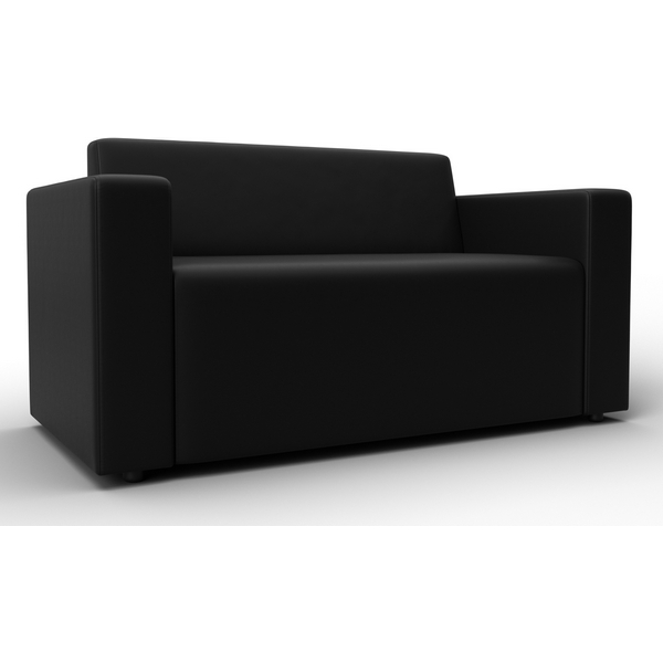 

Диван прямой Лига-093 (ДСП,Брус,Фанера/Пластик/Экокожа/Черный) Лига Диванов 132458, Лига-093 132458