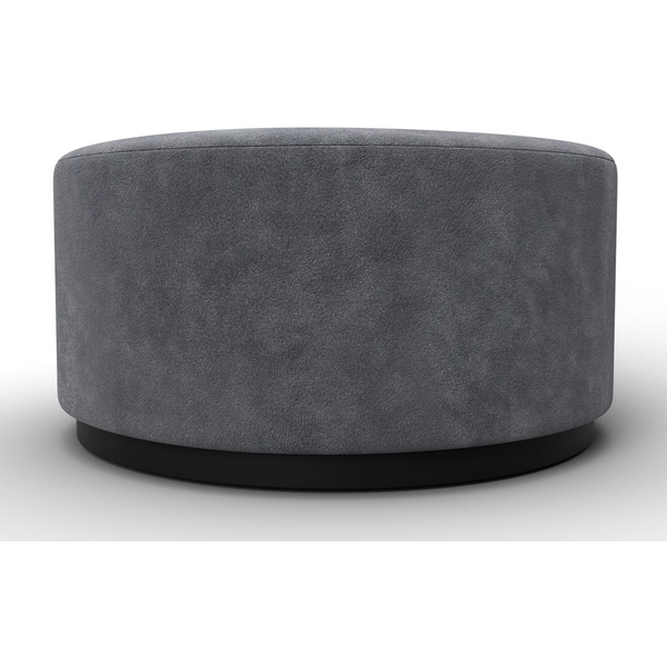 Изображение товара Пуф 005 из ДСП и велюра для прихожей темно-серого цвета