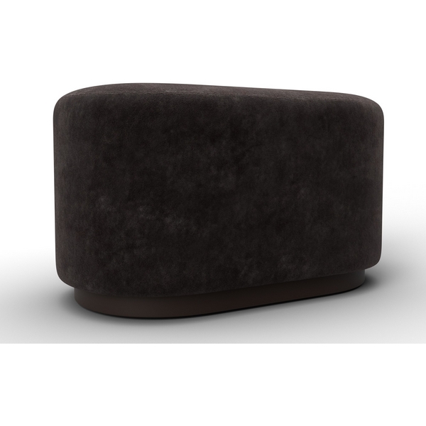 Изображение товара Пуф 007 Лига Диванов из ДСП и велюра коричневый для прихожей