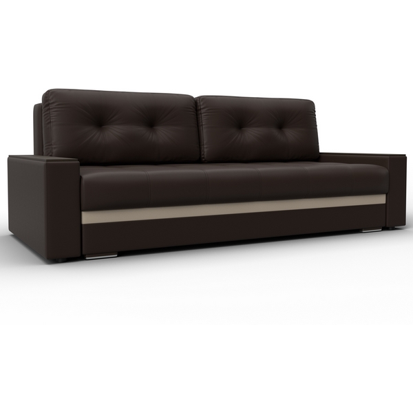 

Диван прямой с декором Лига-096 НПБ (ДВП,ДСП,ЛДСП,Брус,Фанера/Пластик/Экокожа/Коричневый,Бежевый) Лига Диванов 133429, Лига-096 133429