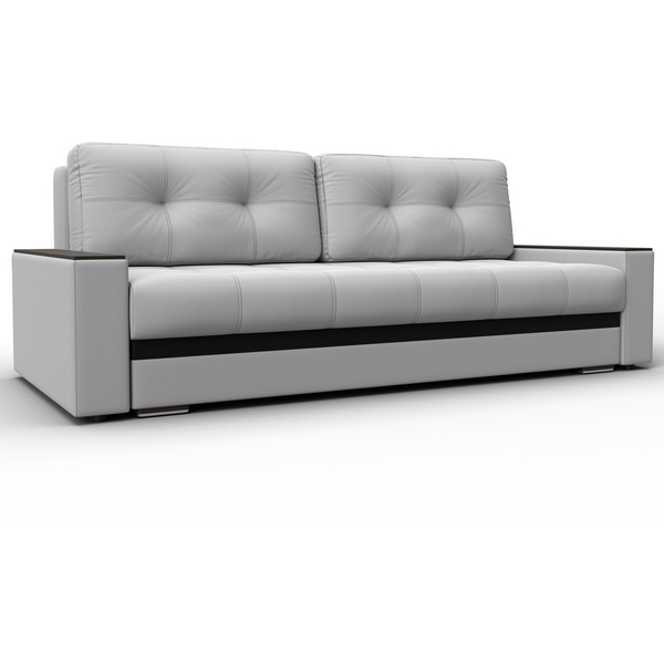 

Диван прямой с декором Лига-096 НПБ (ДВП,ДСП,ЛДСП,Брус,Фанера/Пластик/Экокожа/Белый,Черный) Лига Диванов 133431, Лига-096 133431