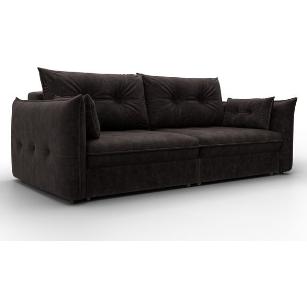 

Диван прямой Лига-100 НПБ (ДСП,Фанера/Пластик/Велюр/Коричневый) Лига Диванов 133646, Лига-100 133646