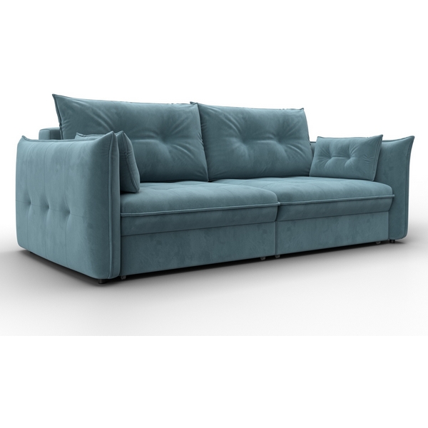 

Диван прямой Лига-100 НПБ (ДСП,Фанера/Пластик/Велюр/Бирюзовый) Лига Диванов 133648, Лига-100 133648