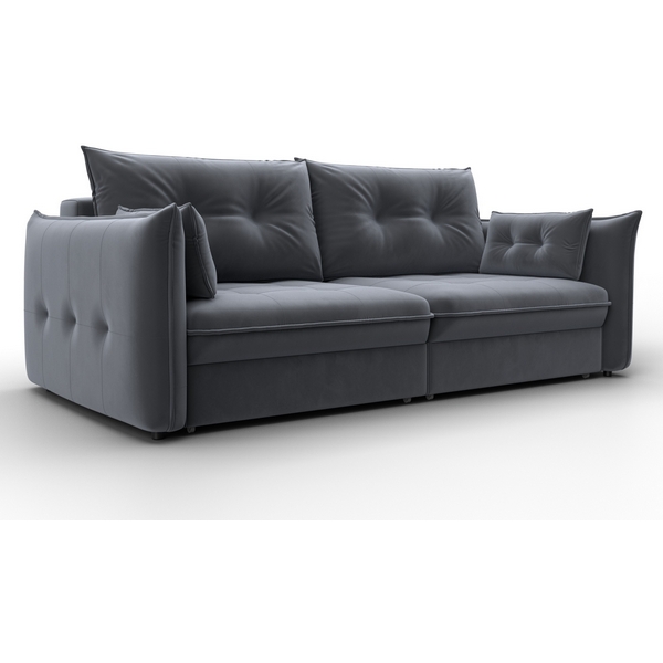 

Диван прямой Лига-100 НПБ (ДСП,Фанера/Пластик/Велюр/Серый) Лига Диванов 133650, Лига-100 133650