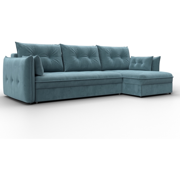 

Диван угловой Лига-100 НПБ угол универсальный (ДСП,Фанера/Пластик/Велюр/Бирюзовый) Лига Диванов 133679, Лига-100 133679