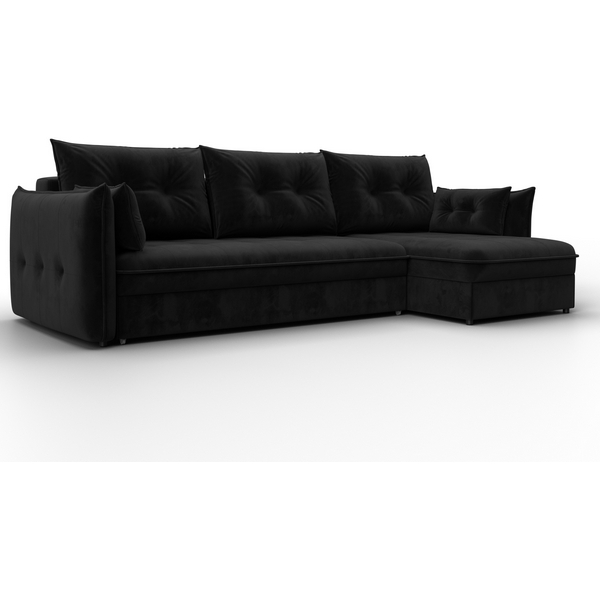 

Диван угловой Лига-100 НПБ угол универсальный (ДСП,Фанера/Пластик/Велюр/Черный) Лига Диванов 133683, Лига-100 133683