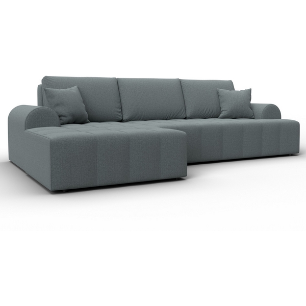 

Диван угловой Лига-080 угол левый (ДСП/Пластик/Рогожка/Серый) Лига Диванов 134742L, Лига-080 134742L