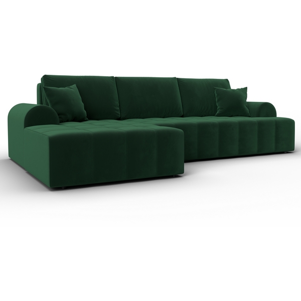 Изображение товара Угловой диван Лига-080 левый с бельевым ящиком и механизмом Еврокнижка