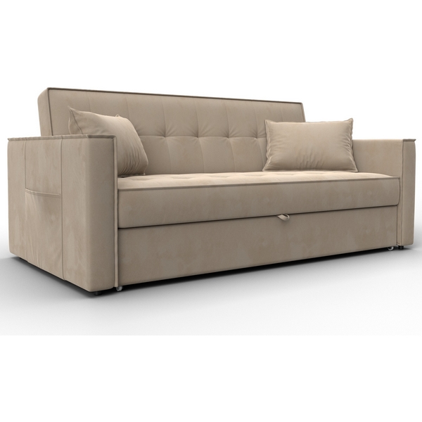 

Диван прямой Лига-104 (160) (ЛДСП,Брус,Фанера,Велюр/Бежевый) Лига Диванов 134884, Лига-104 134884