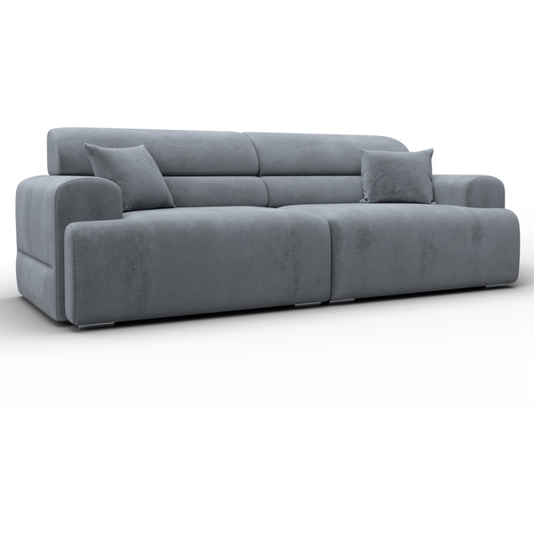 

Диван прямой Лига-109 НПБ (ДСП,Фанера,Велюр/Серый) Лига Диванов 136489, Лига-109 136489