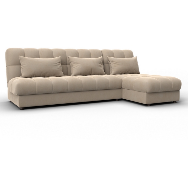 

Диван угловой Лига-116 НПБ угол правый (ДСП,ЛДСП,Велюр/Бежевый) Лига Диванов 136951, Лига-116 136951