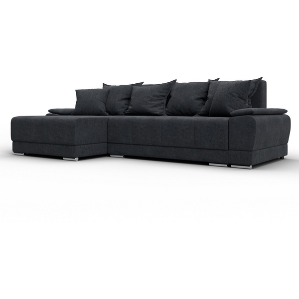 

Диван угловой Лига-119 угол левый (ДСП,Брус,Фанера,ЛДС,Велюр/Темно-серый) Лига Диванов 137100L, Лига-119 137100L