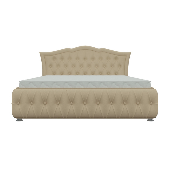 

Интерьерная кровать Герда 140 (экокожа бежевая) Лига Диванов 27854, Бежевый, Герда 27854