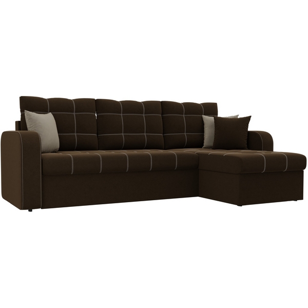 

Угловой диван Ливерпуль правый (микровельвет коричневый) Лига Диванов 29096, Ливерпуль 29096