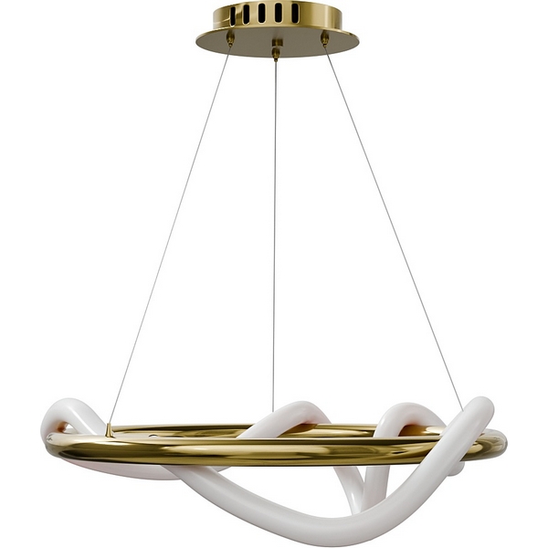 

Подвесной светильник кольцо с гибким неоном Lightera Nyasa LE217L-40G WIFI (Умный дом, Голосовое, Алиса), Латунь, Nyasa LE217L-40G WIFI