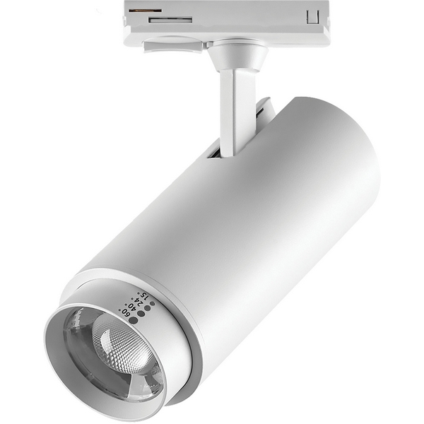 

Трековый светильник однофазный светодиодный Lightstar Fuoco P+CCT 218026 с выбором мощности, цветовой температуры и угла освещения 220V 22W, Белый, Fuoco P+CCT 218026