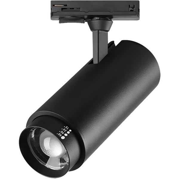 

Трековый светильник однофазный светодиодный Lightstar Fuoco P+CCT 218027 с выбором мощности, цветовой температуры и угла освещения 220V 22W, Черный, Fuoco P+CCT 218027