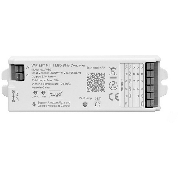 Изображение товара Контроллер 12В/24В max 15A для LED ленты 1Х/CW/RGB/RGBW/RGBCW Lightstar 424485