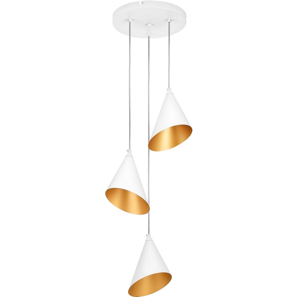 Изображение товара Подвесной светильник Lightstar Cone GW 757036 с регулируемой высотой и 3 LED плафонами