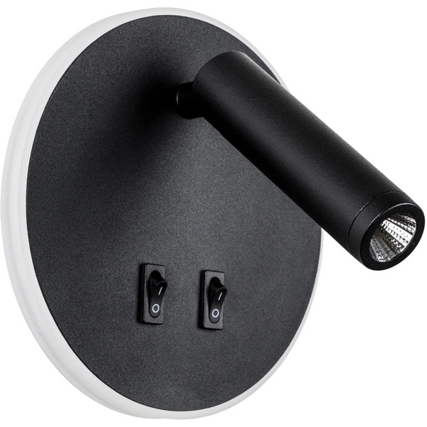 

Настенный спот с подсветкой Lightstar Muro LED 808657, Черный, Muro LED 808657