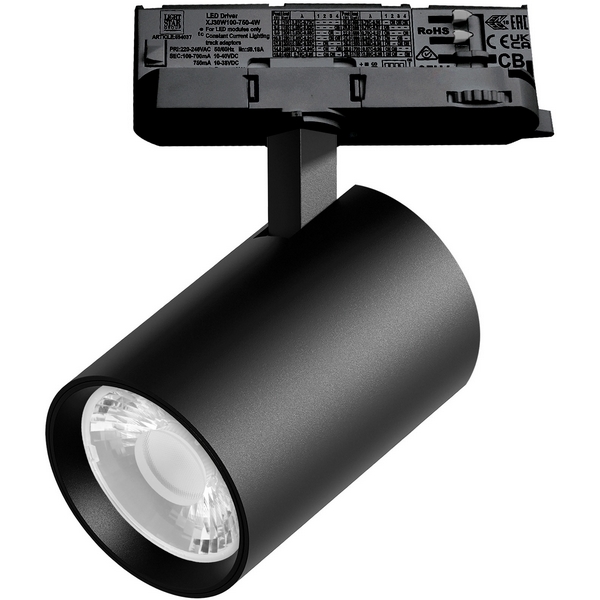 

Трековый светильник трехфазный светодиодный LED 24W 220V 15G с адаптером Lightstar Alta Base A5247QT15G, Черный, Alta Base A5247QT15G