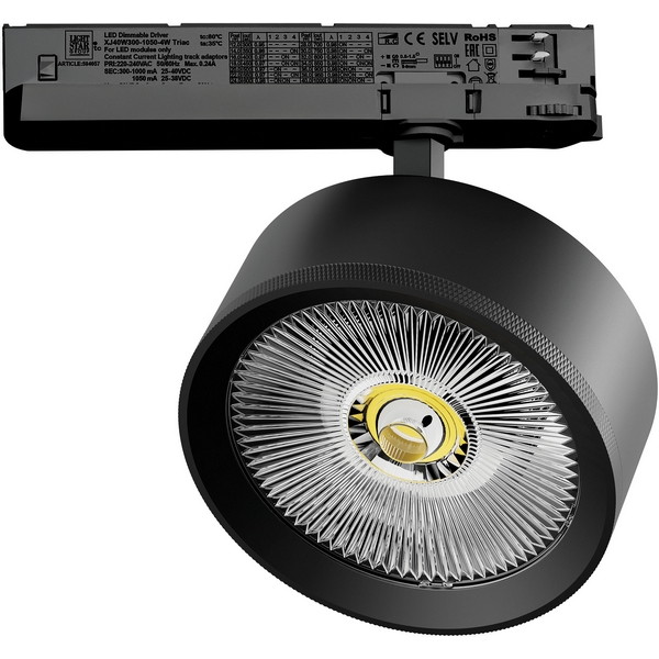 

Трековый светильник трехфазный светодиодный LED 35W 220V с управлением TRIAC Lightstar Alta Pro A5737TRIAC, Черный, Alta Pro A5737TRIAC