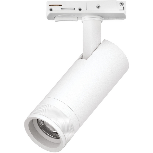 

Трековый светильник однофазный/трехфазный светодиодный 12W 220V 840LM 20-55G с тонким адаптером Lightstar Canno Pro C4126SS, Белый, Canno Pro C4126SS