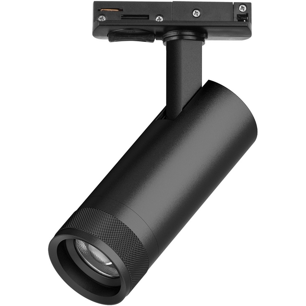 

Трековый светильник однофазный/трехфазный светодиодный 12W 220V 840LM 20-55G с тонким адаптером Lightstar Canno Pro C4127SS, Черный, Canno Pro C4127SS