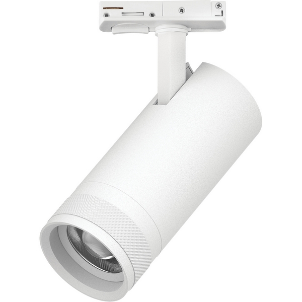 

Трековый светильник однофазный/трехфазный светодиодный 20W 220V 1400LM 20-55G с тонким адаптером Lightstar Canno Pro C4206SS, Белый, Canno Pro C4206SS
