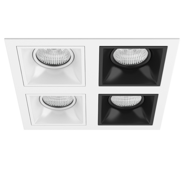 

Встраиваемый светильник Lightstar Domino D54606060707, Черно-белый, Domino D54606060707