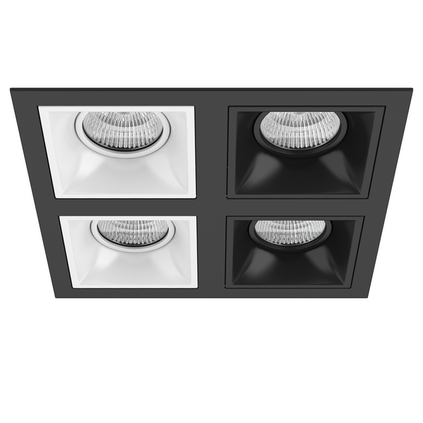 

Встраиваемый светильник Lightstar Domino D54706060707, Черно-белый, Domino D54706060707